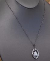 Rarities "Little Angel" Carved Sardonyx Shell Cameo Pendant with Chain